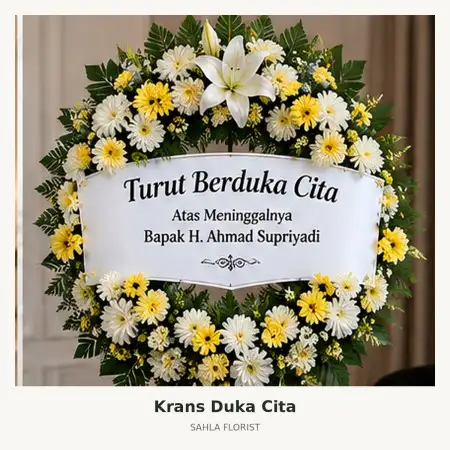 Krans Bunga Duka Modern Cikande